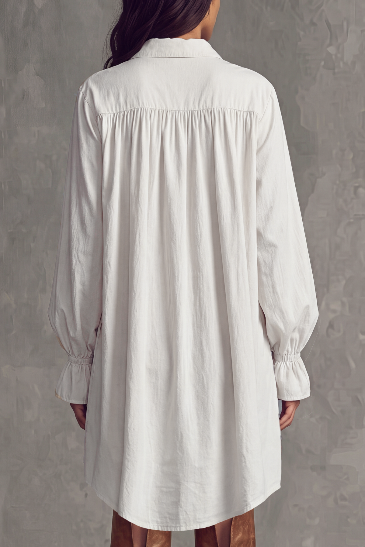 Corvique Button Lace Shirt Mini Dress