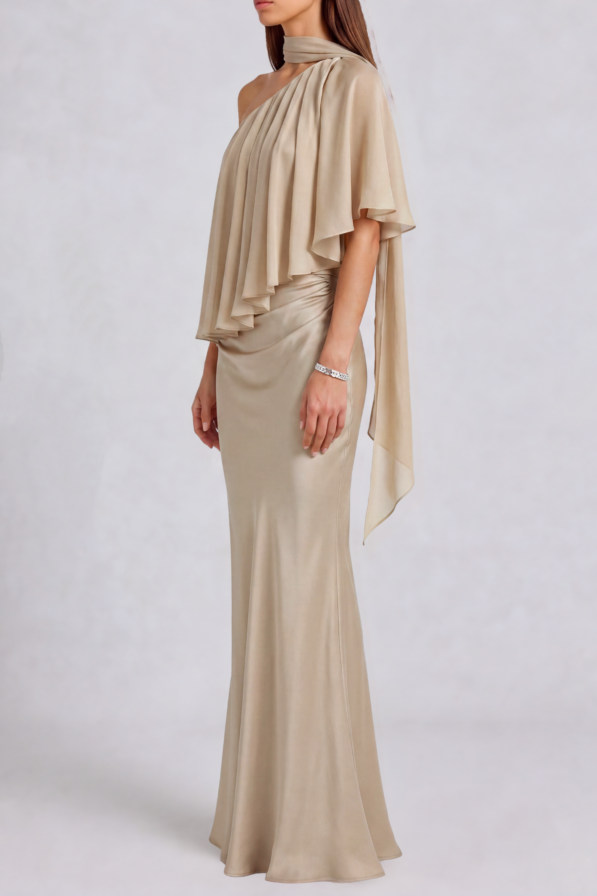 Daphne Halter Neck Asymmetrical Skirt Set