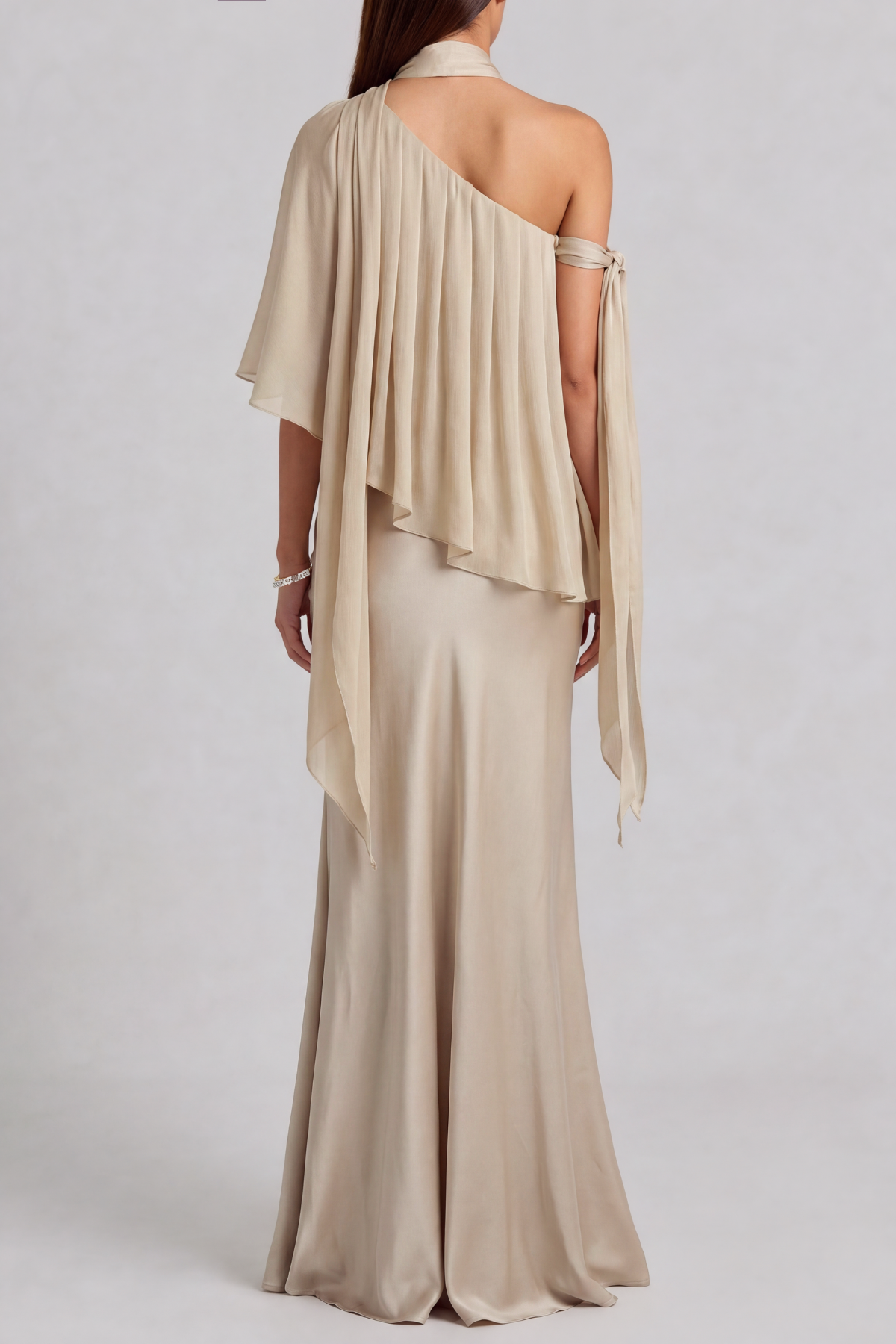 Daphne Halter Neck Asymmetrical Skirt Set