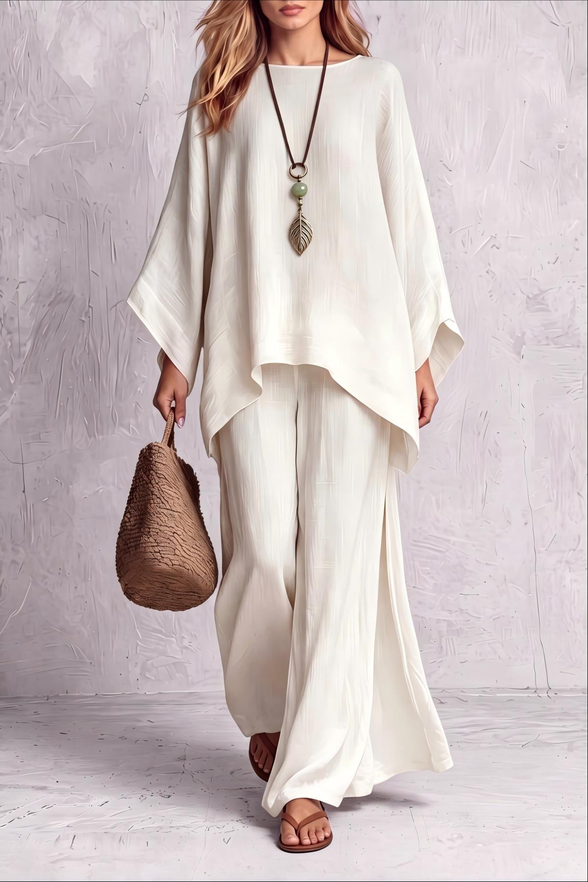 Dune Asymmetric Wide Leg Pants Set