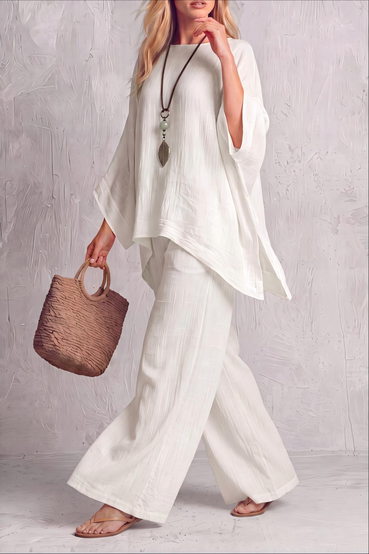 Dune Asymmetric Wide Leg Pants Set