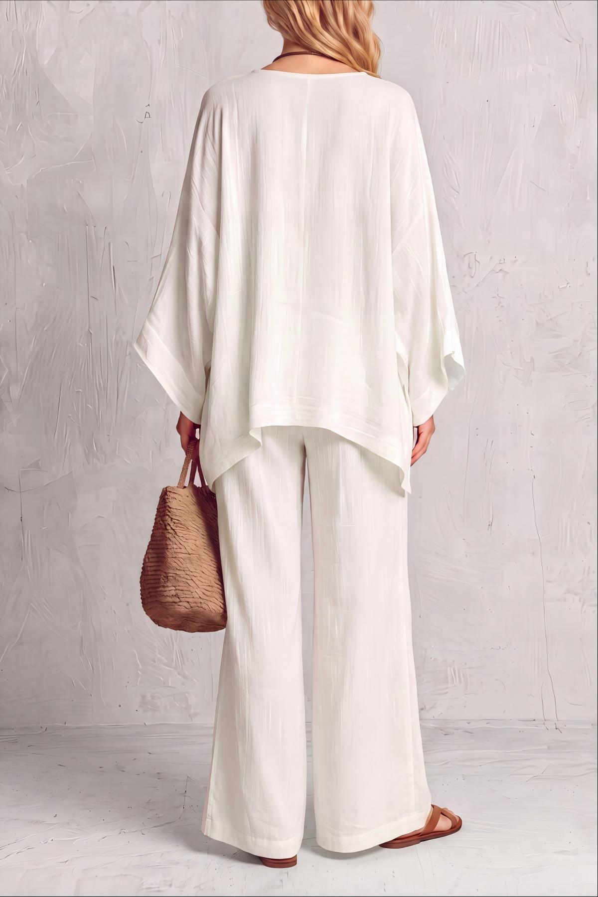 Dune Asymmetric Wide Leg Pants Set