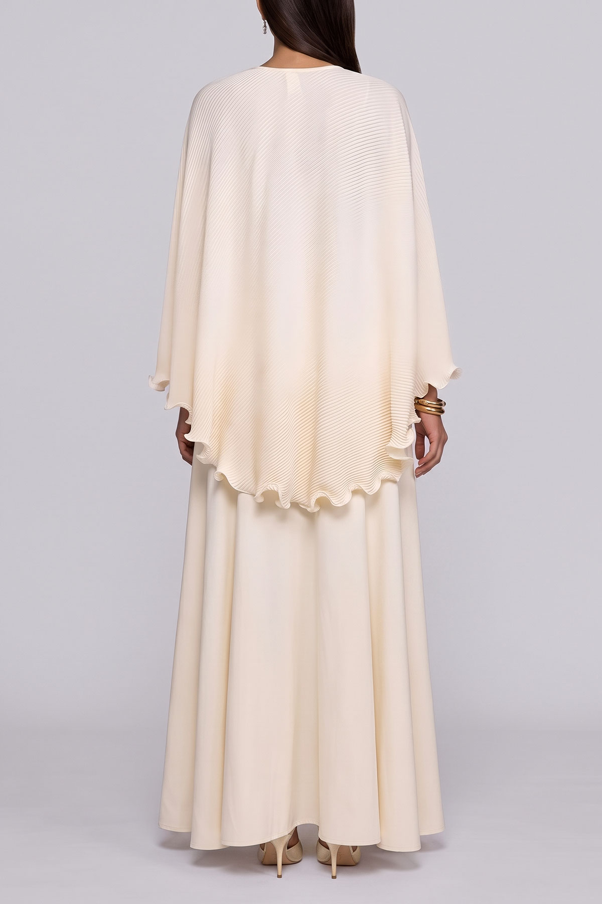 Elaina Pleated Asymmetrical Skirt Set