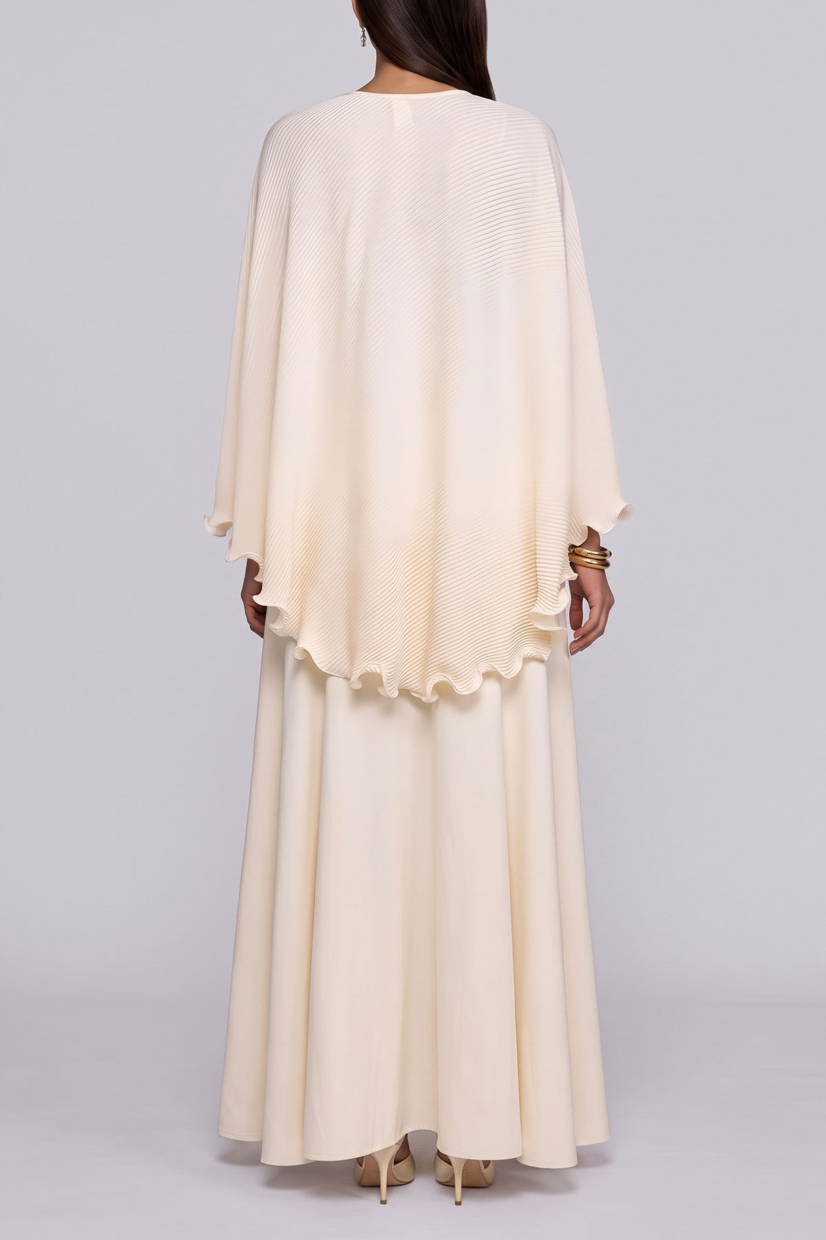 Elaina Pleated Asymmetrical Skirt Set