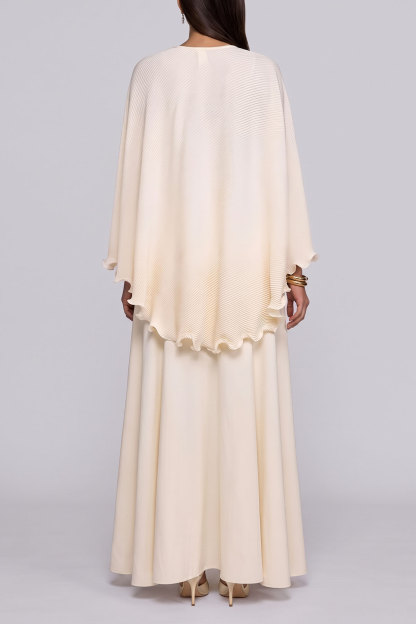 Elaina Pleated Asymmetrical Skirt Set