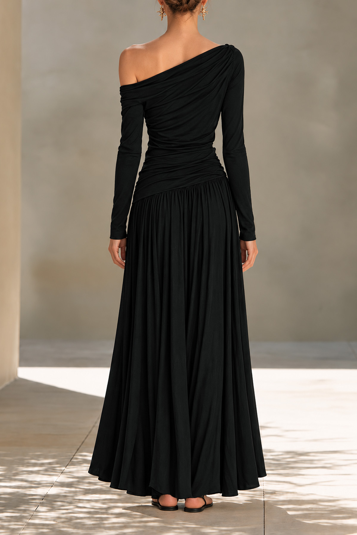 Gaia One Shoulder Ruched Skirt Set