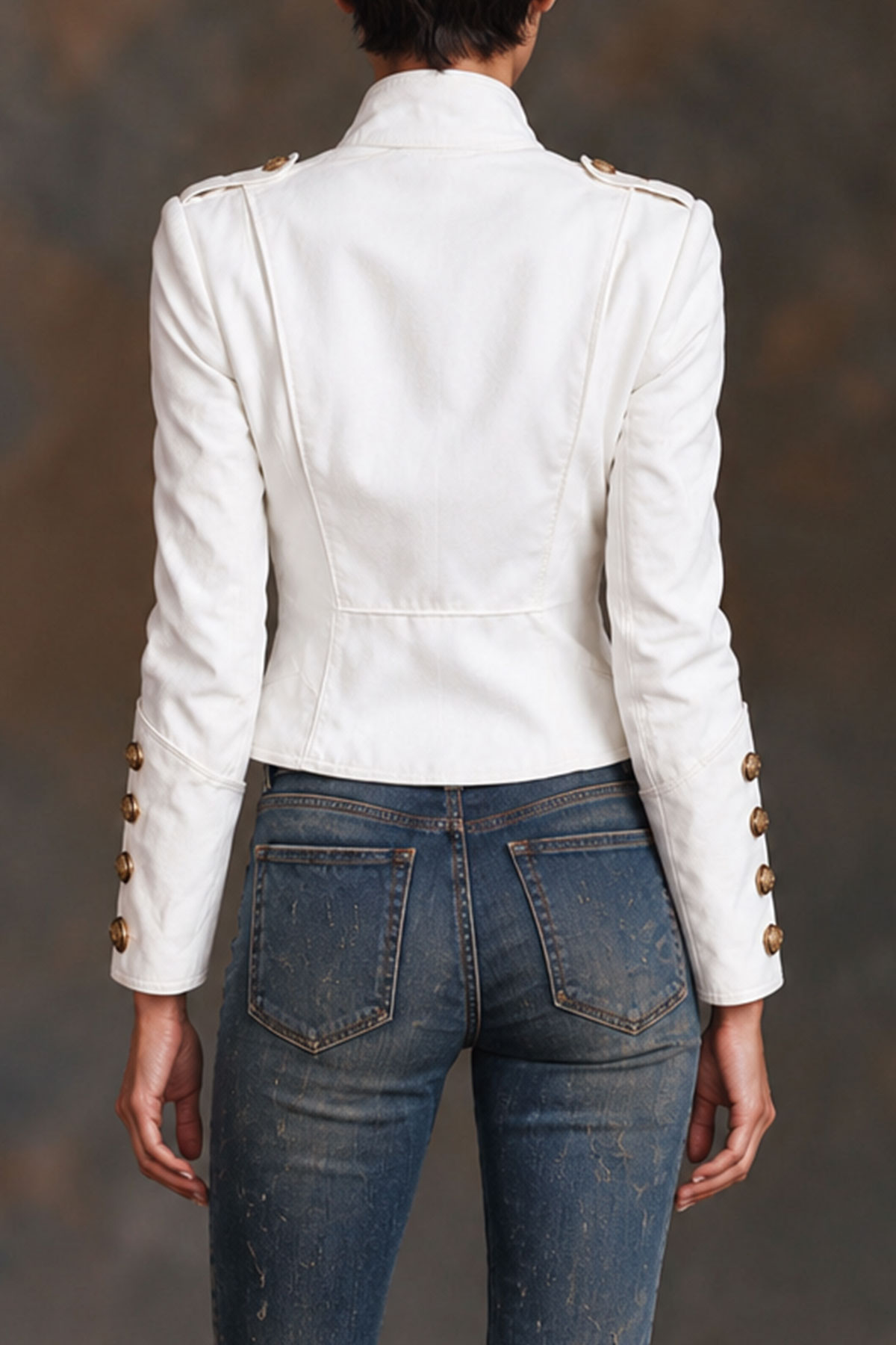 Ginevra High Neck Button Coat