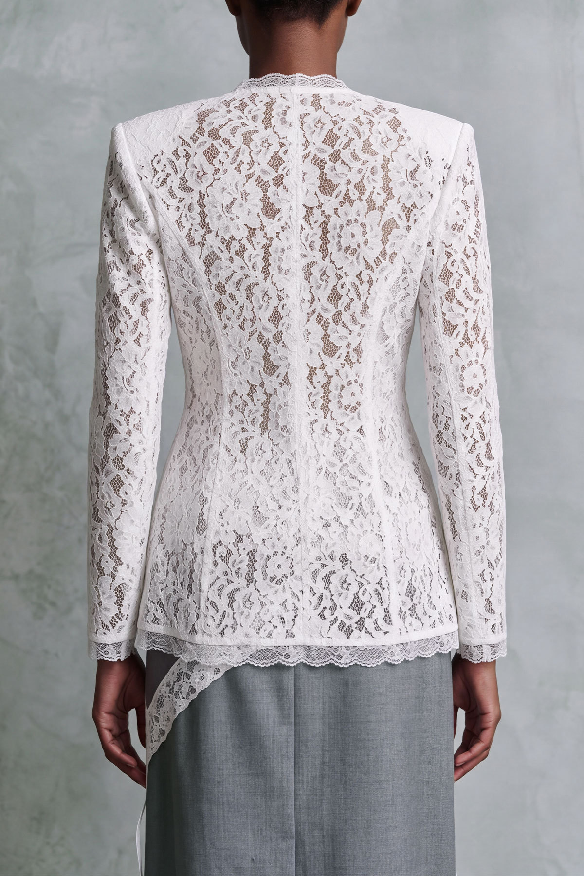 Greer Lace Pockets Blazer Jacket