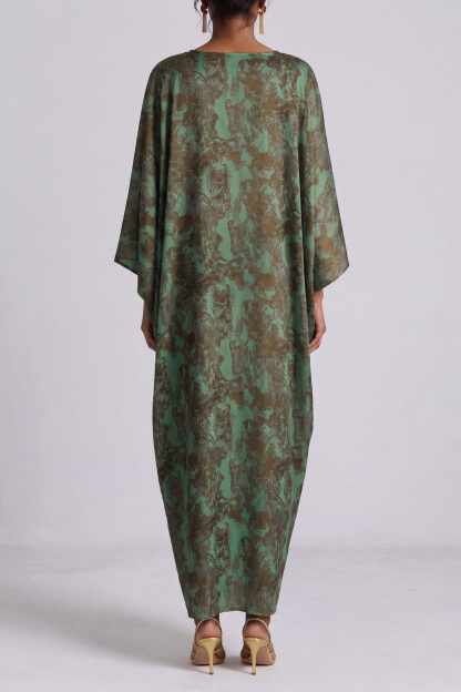 Hazel Batwing Sleeves Print Maxi Dress