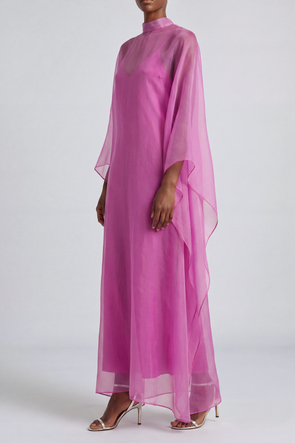 Karina High Neck Mesh Maxi Dress
