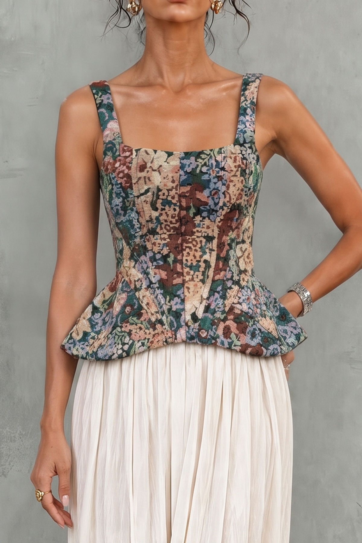 Leighton Spaghetti Floral Top