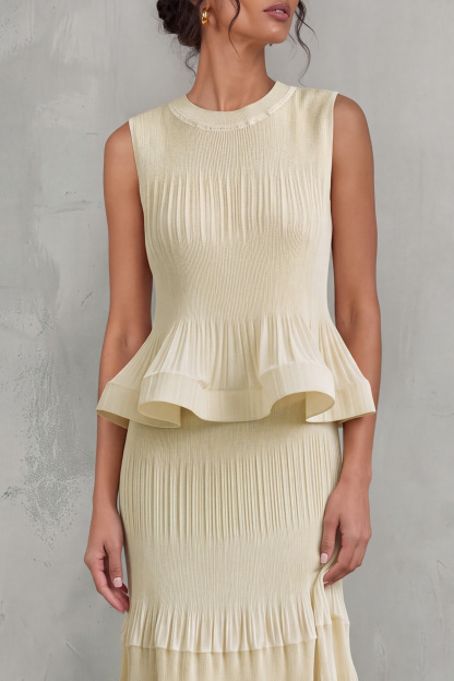 Lilith Sleeveless Ruffle Skirt Set 