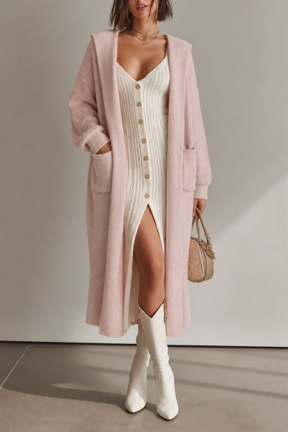 Linnea Long Sleeve Knit Coat