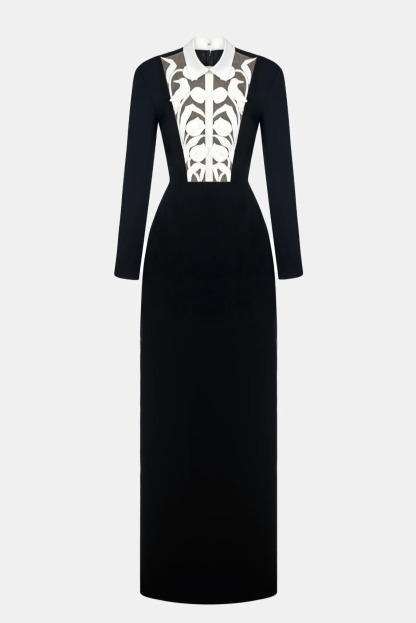 Raya Floral Embroidered Maxi Dress