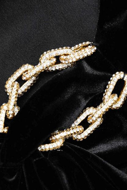 Irena Embellished Cutout Split Maxi Dress In Black