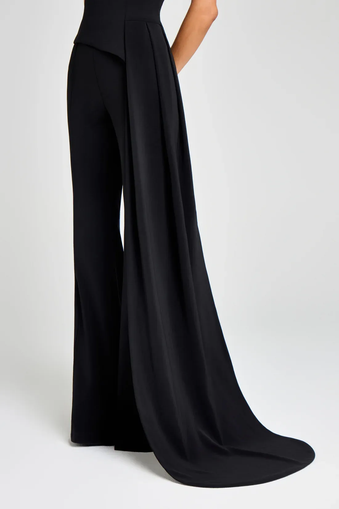 Cosima Deconstruct Draped Pants Set In Black