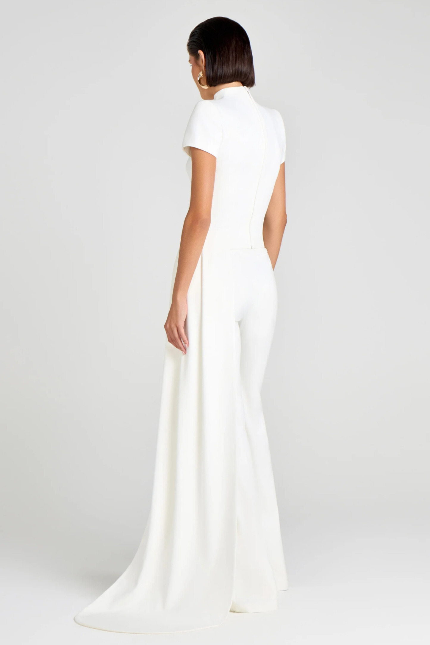 Cosima Deconstruct Draped Pants Set In White