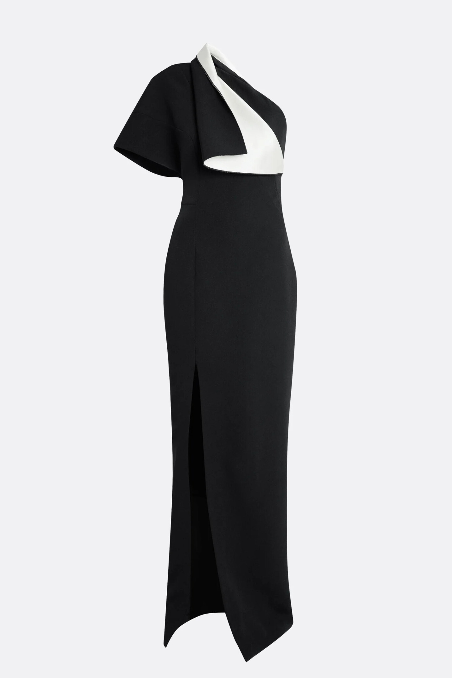 Ira One Shoulder Asymmetric Draped Split Maxi Dress