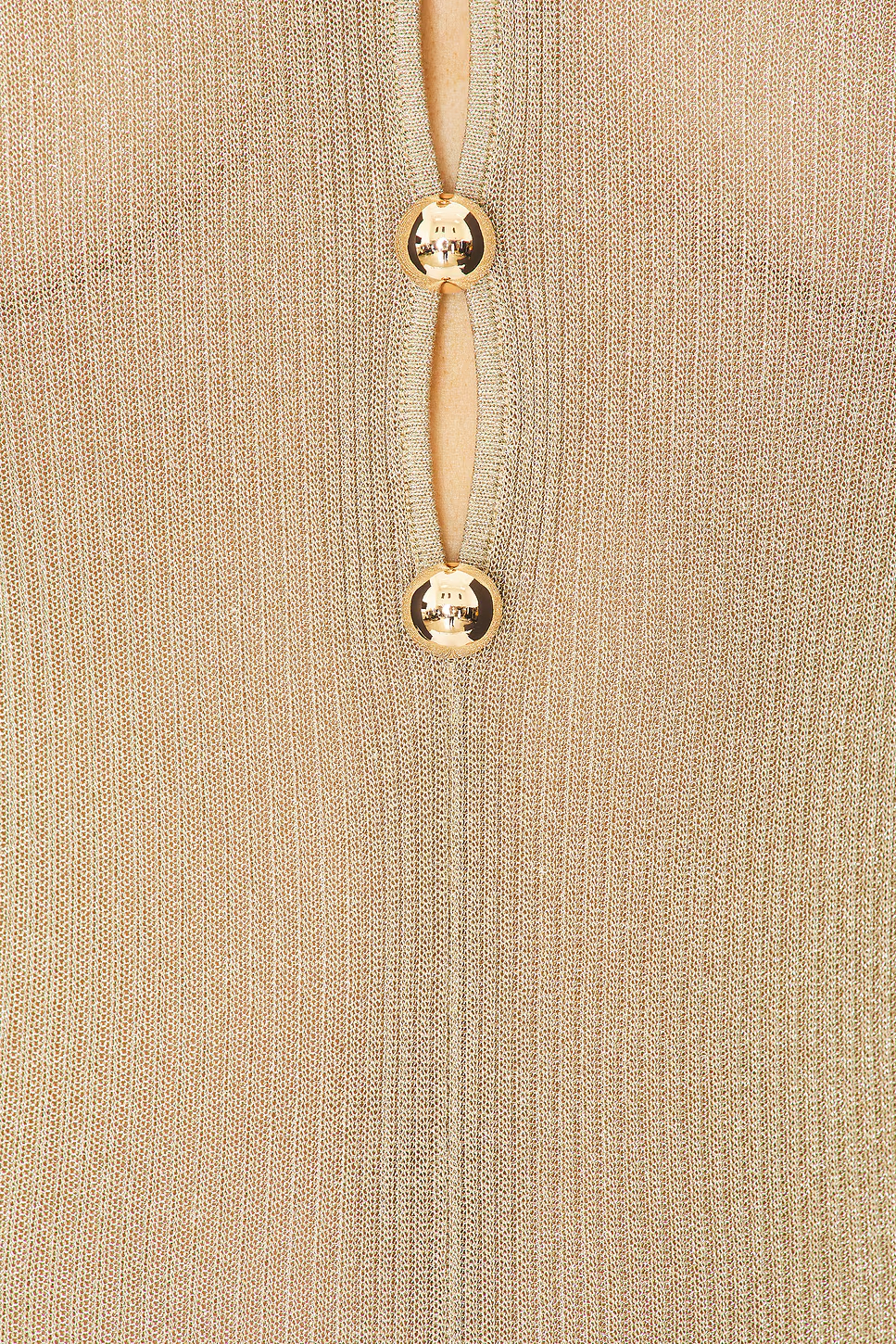 Eulalia High Neck Sleeveless Glitter Maxi Dress In Gold