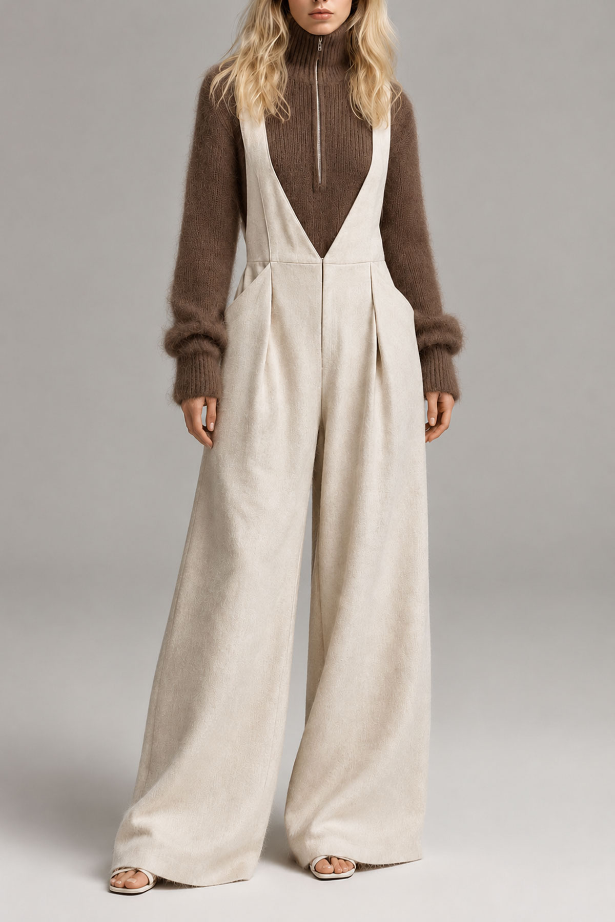 Odessa Linen Wide Leg Jumpsuit