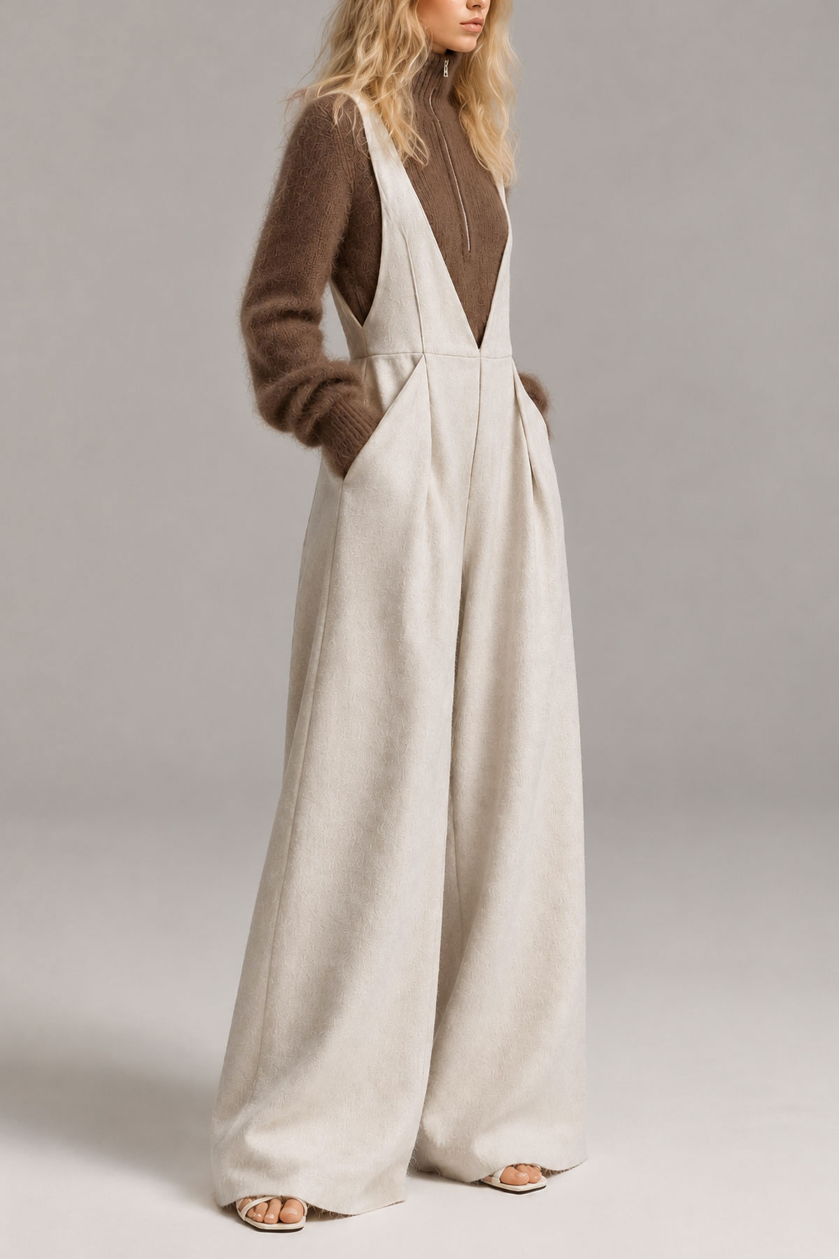 Odessa Linen Wide Leg Jumpsuit