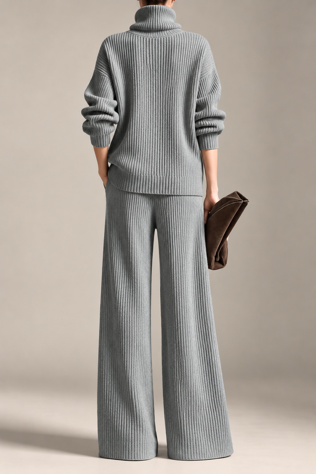 Petra High Waist Knit Pants Set