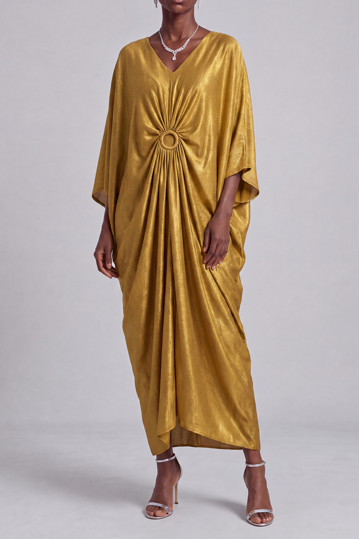 Phoebe Batwing Sleeves Maxi Dress