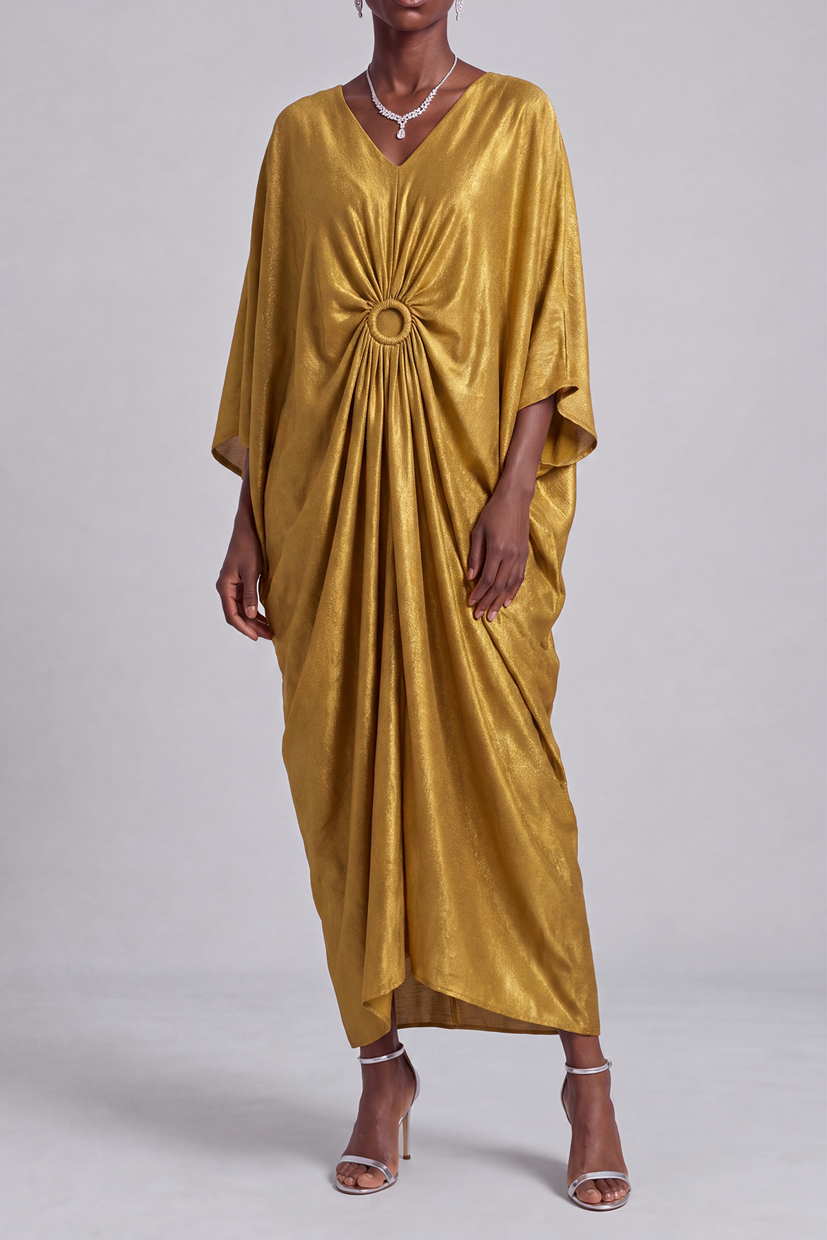 Phoebe Batwing Sleeves Maxi Dress