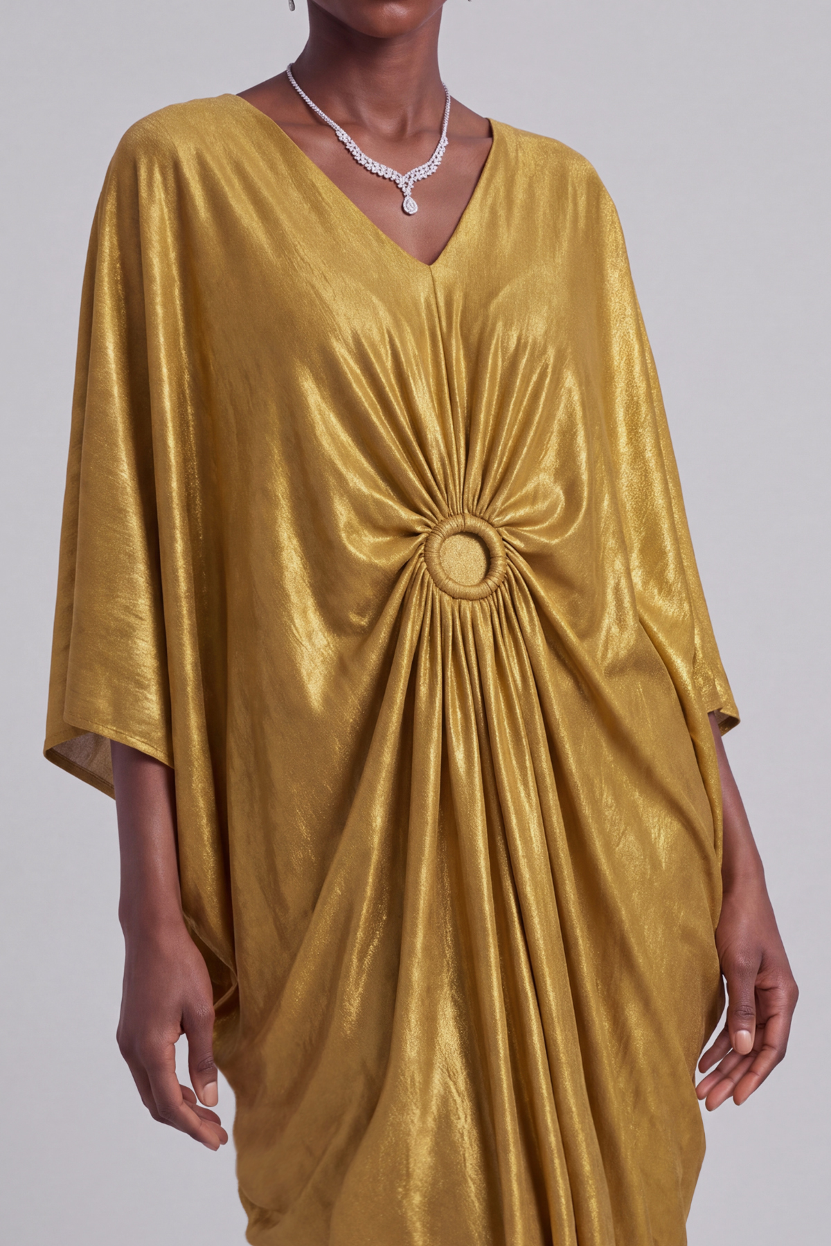 Phoebe Batwing Sleeves Maxi Dress