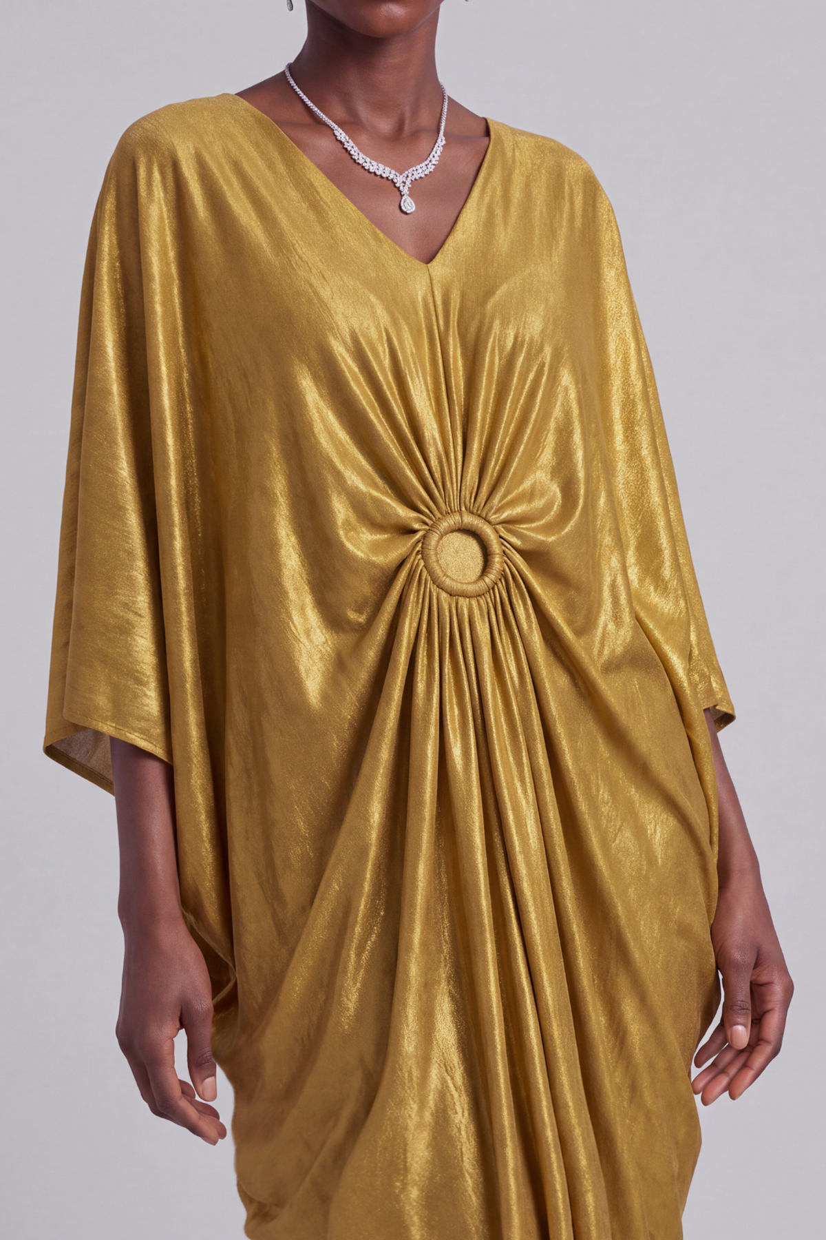 Phoebe Batwing Sleeves Maxi Dress