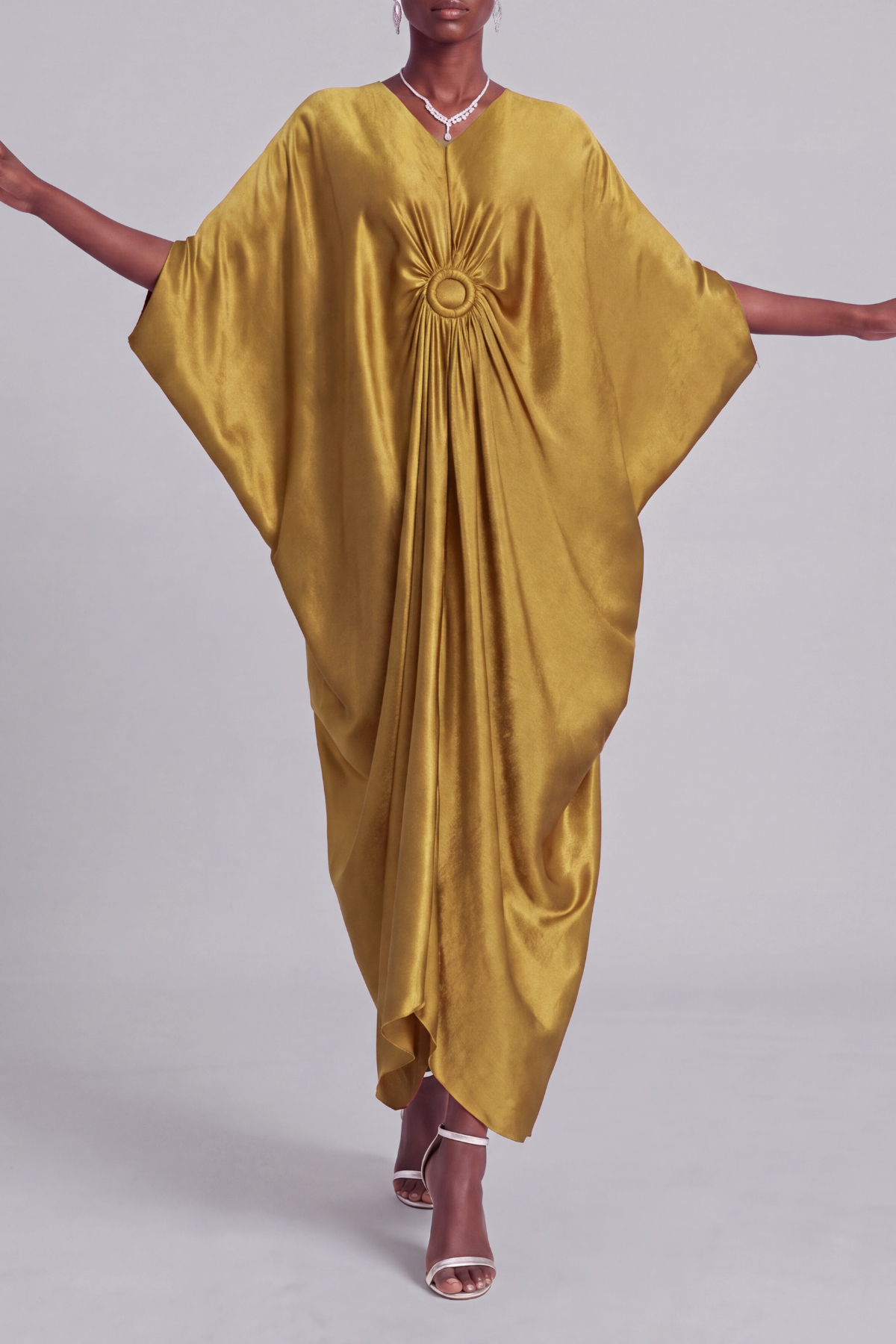 Phoebe Batwing Sleeves Maxi Dress