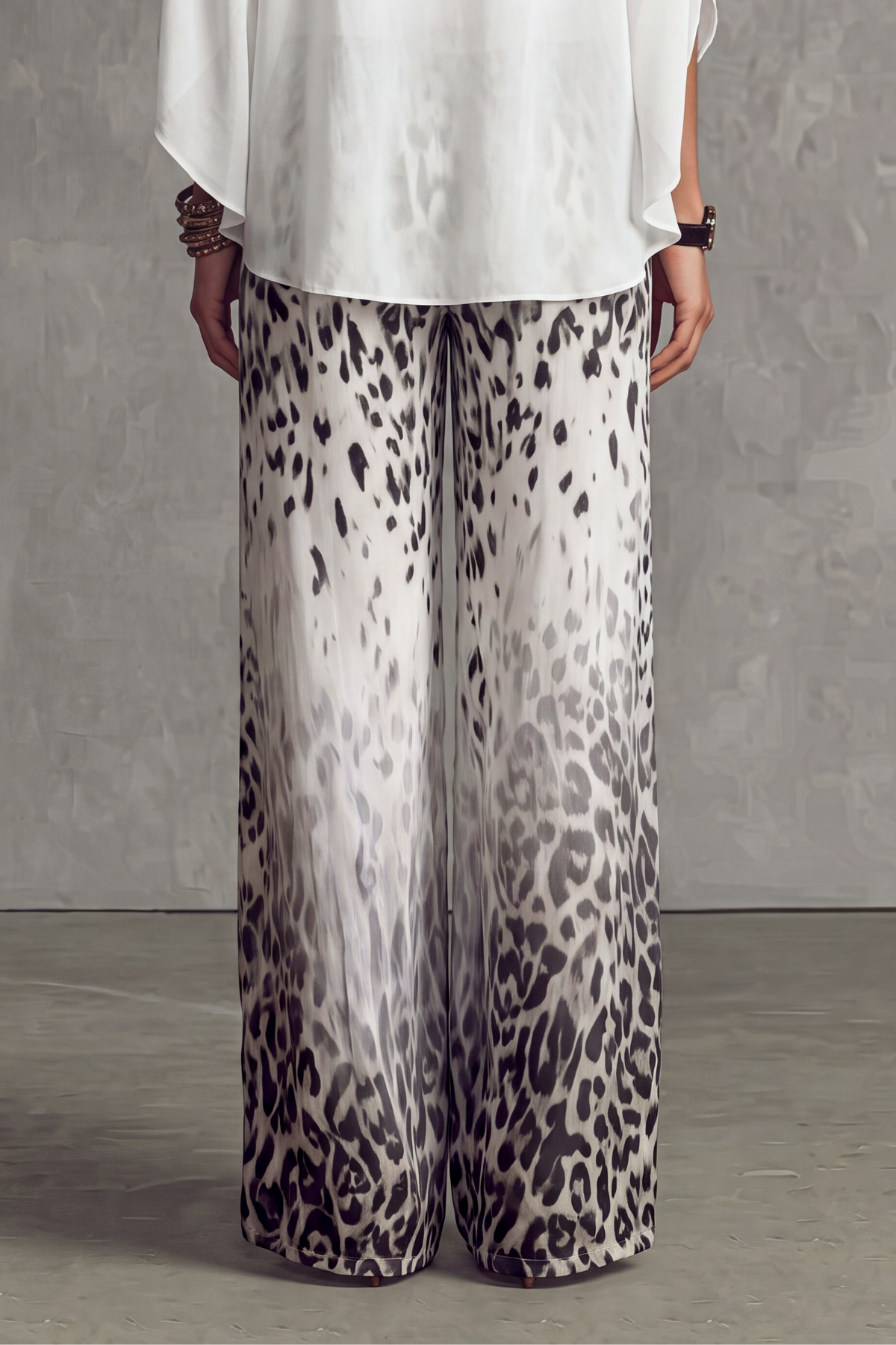Zyphora Leopard Print Pants