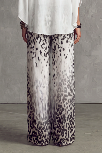 Zyphora Leopard Print Pants