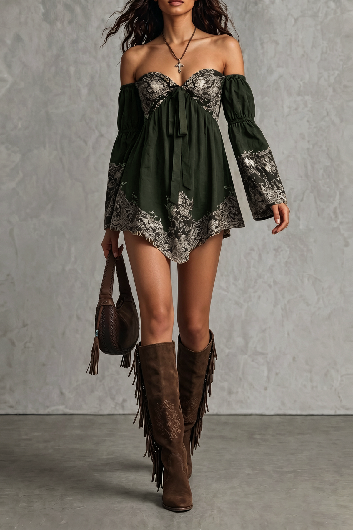 Ravelle Off Shoulder Floral Mini Dress
