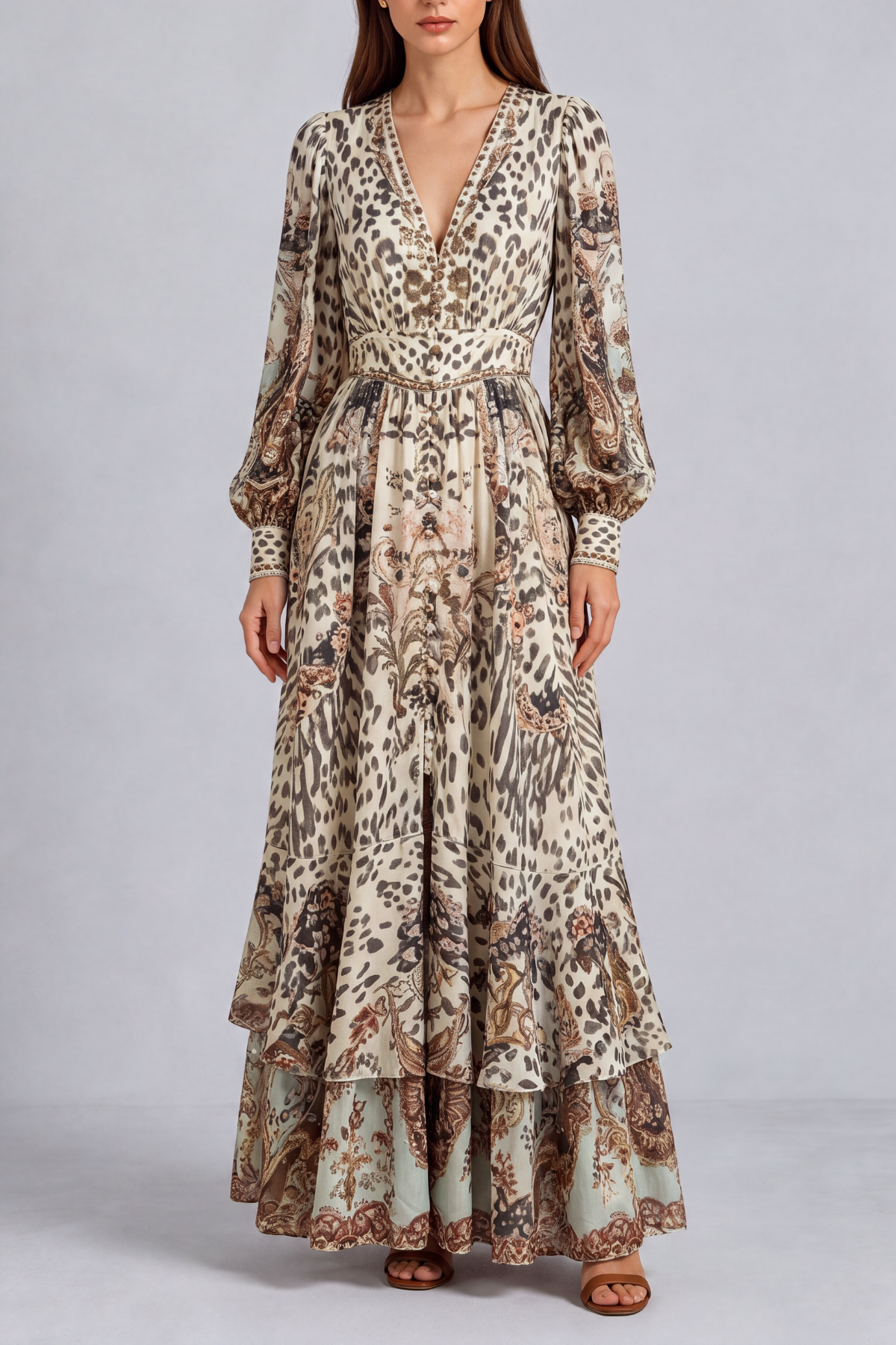 Remi Leopard Print Maxi Dress