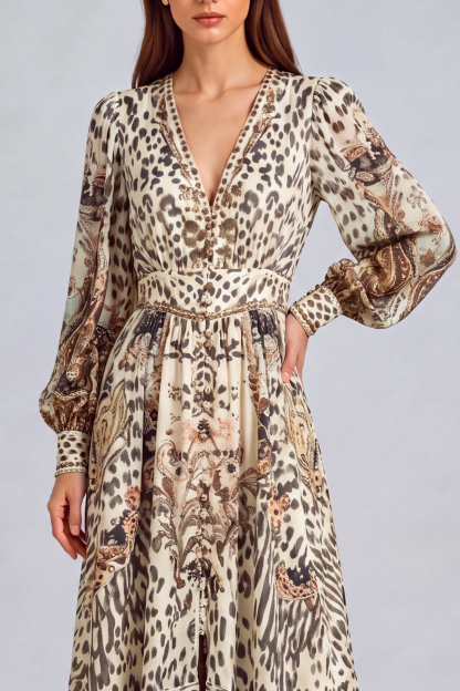 Remi Leopard Print Maxi Dress