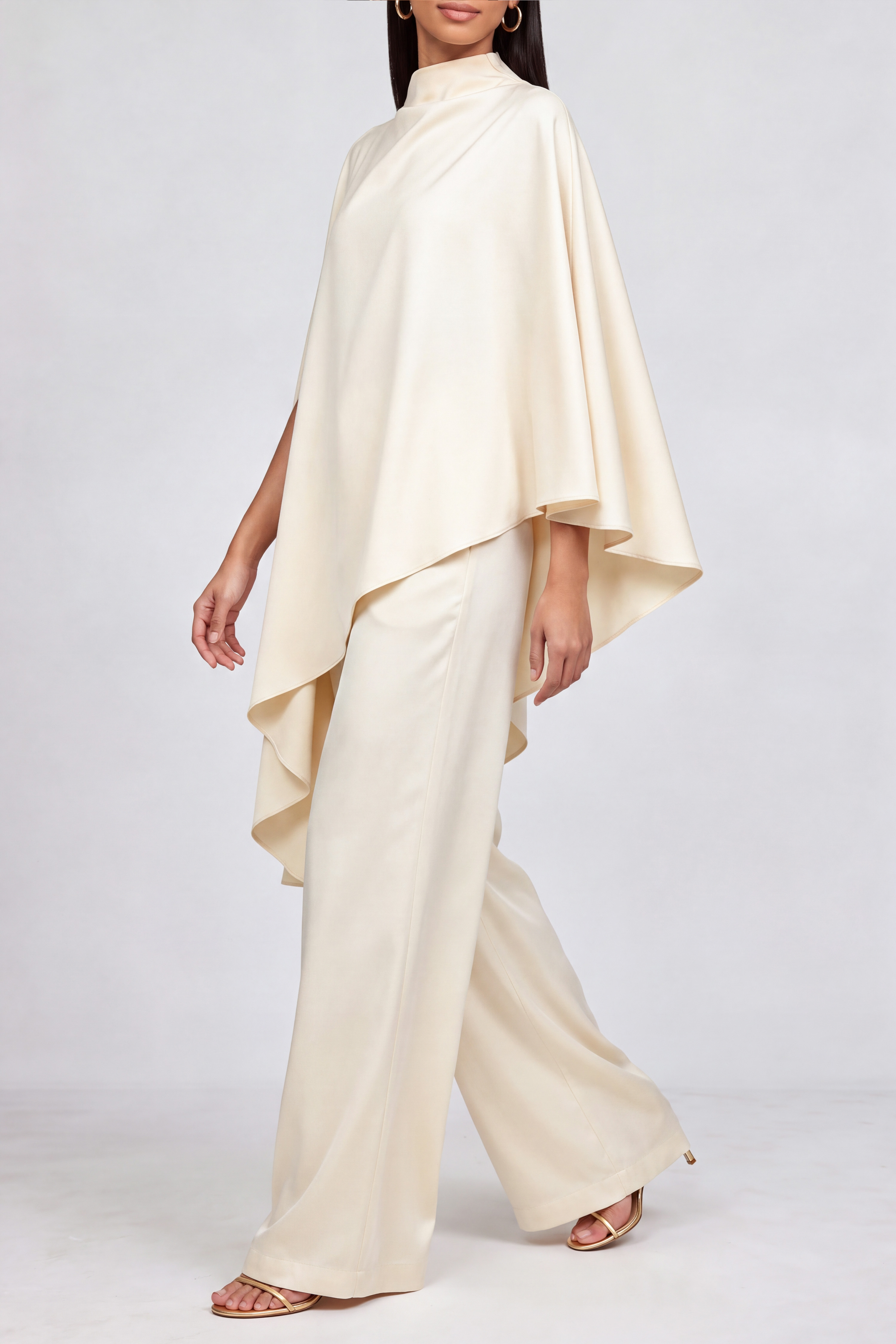 Seraphina High Neck Asymmetrical Pants Set