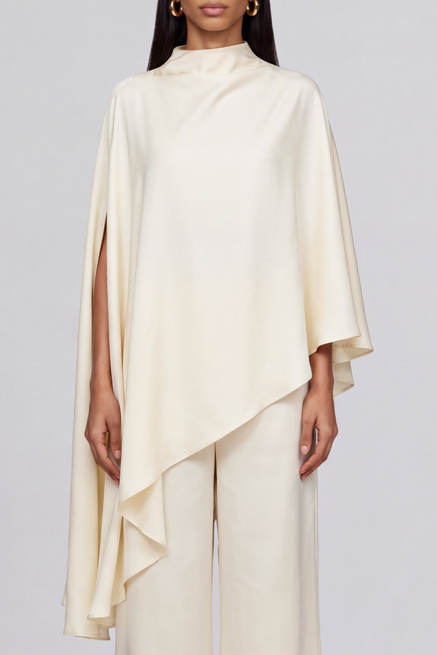 Seraphina High Neck Asymmetrical Pants Set