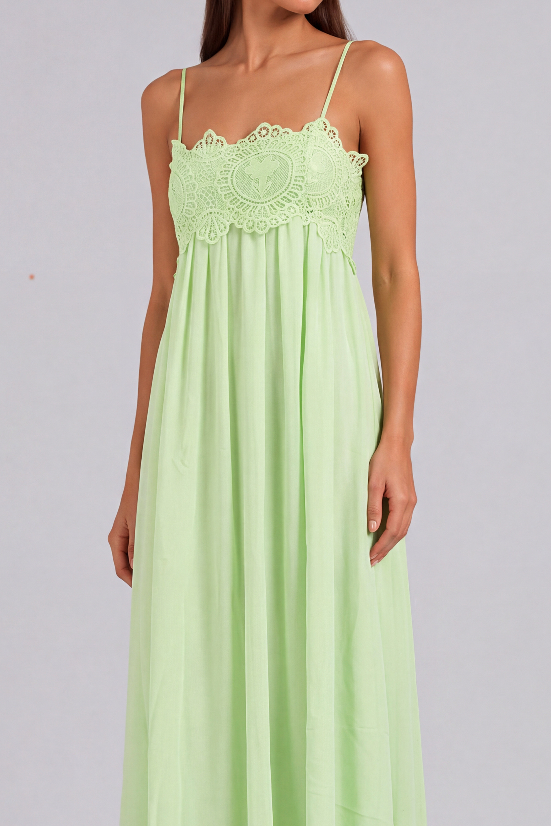 Tatiana Spaghetti Ruched Midi Dress
