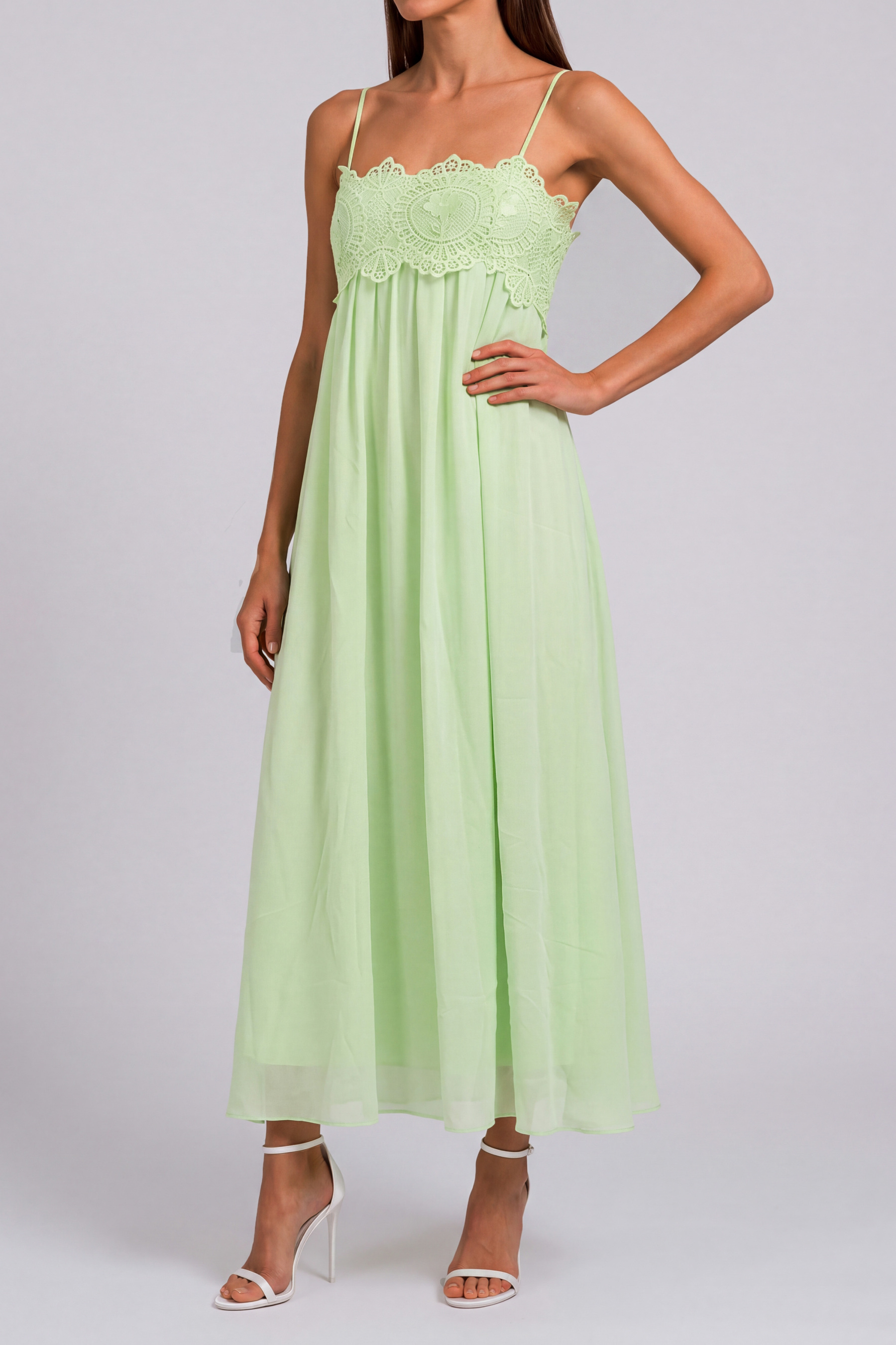 Tatiana Spaghetti Ruched Midi Dress