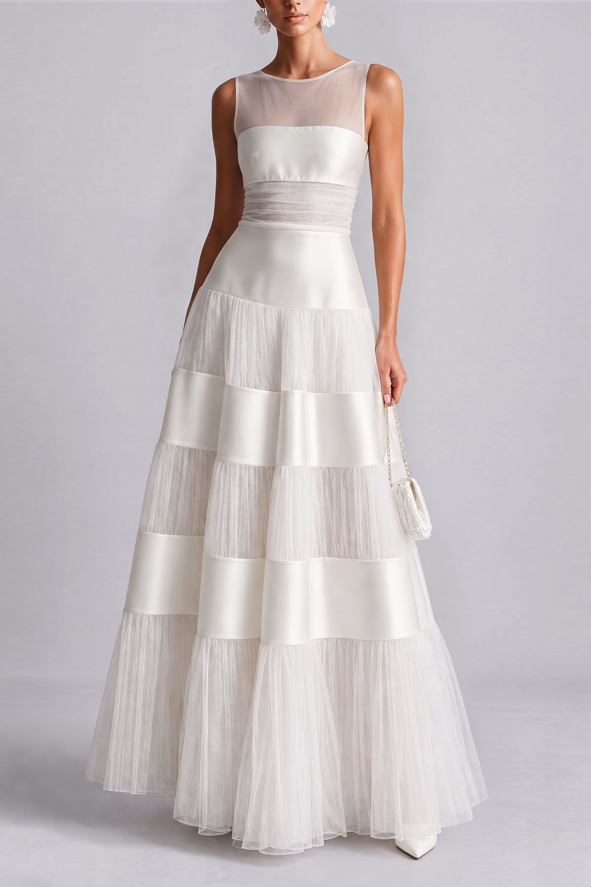 Valerie Pleated Tiered Maxi Dress