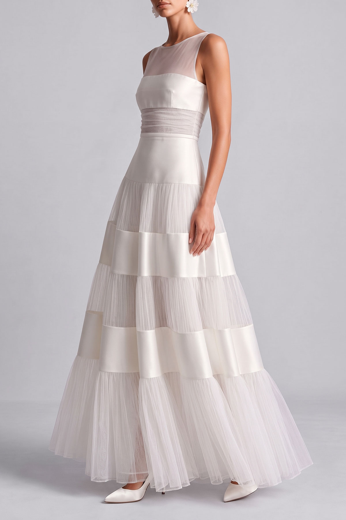 Valerie Pleated Tiered Maxi Dress