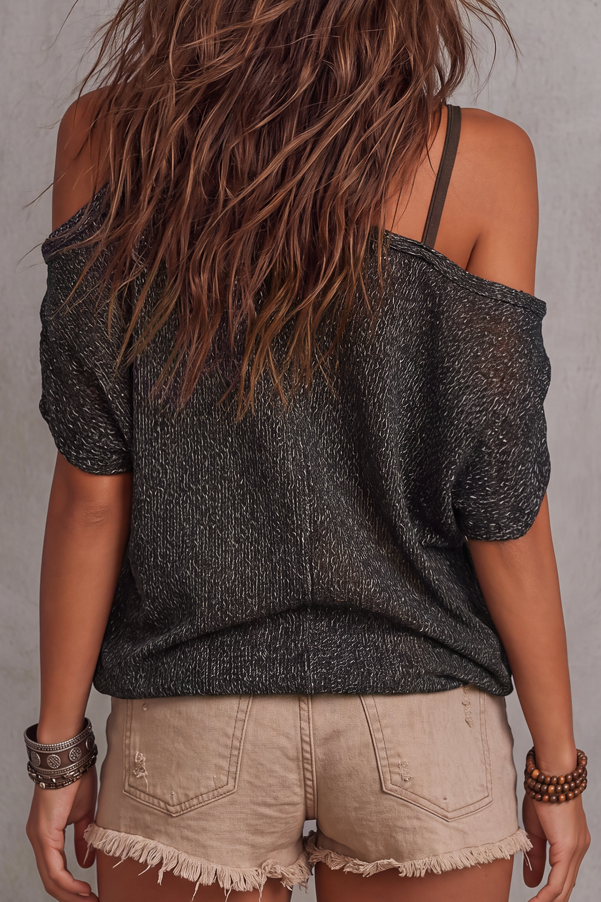 Vireth One Shoulder Asymmetrical Crochet Top