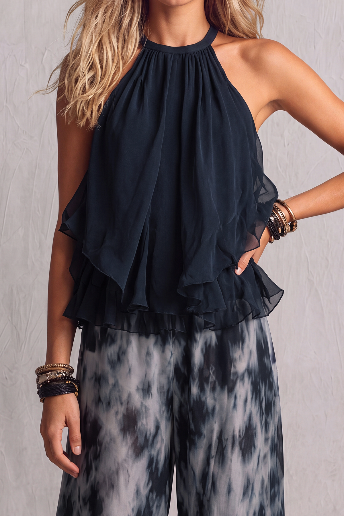 Vireva Halter Neck Tie Dye Pants Set