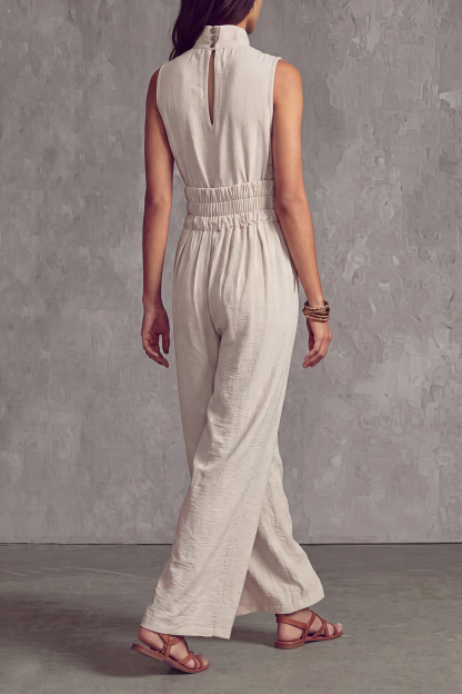 Vynelle Sleeveless Wide Leg Pants Set