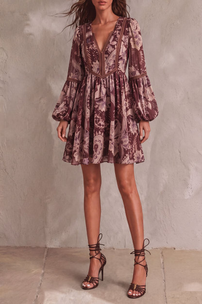 Waverly Ruffled Floral Mini Dress