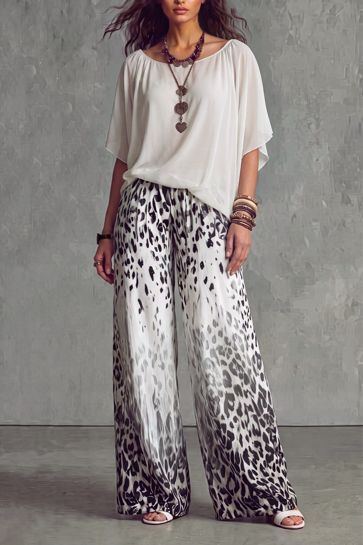 Zyphora Leopard Print Pants