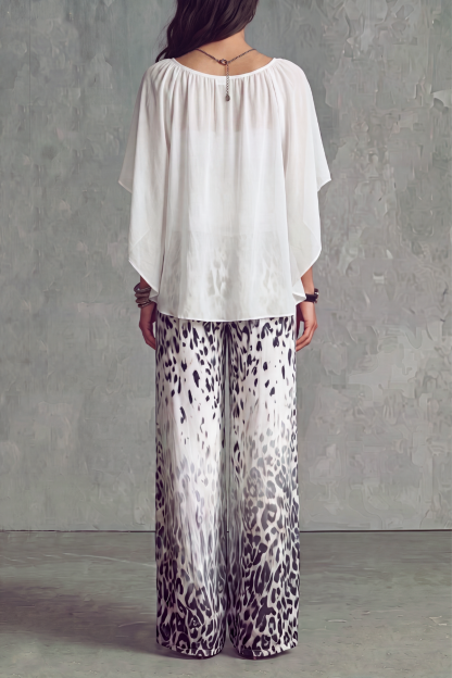 Zyphora Leopard Print Pants