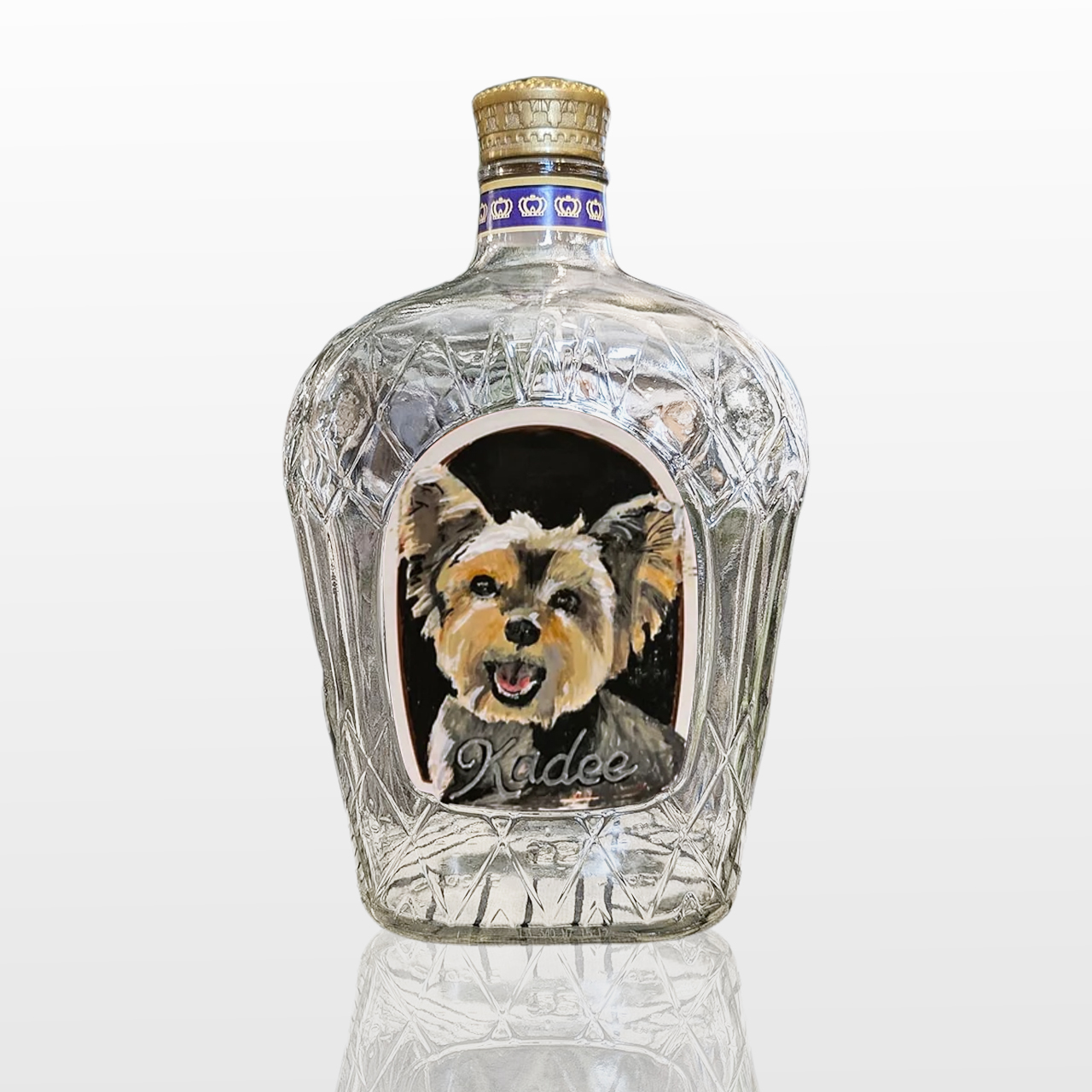 Custom Pet Portrait Whiskey Bottle - Gift For Pet Lovers