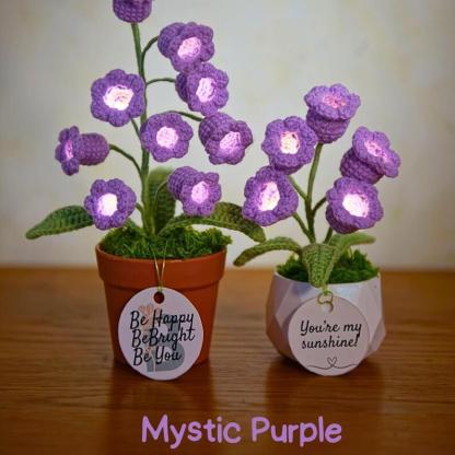 Custom-Made Crocheted Lily Flowers, Handmade Lily-Of-The-Valley Flower Lamps – The Perfect Gift For Couples, Birthdays, Mother's Day, And More.